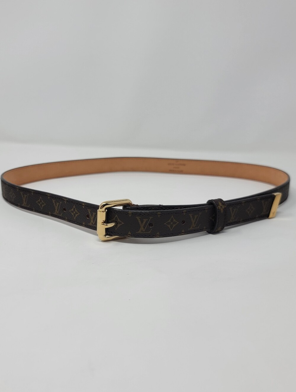 Louis Vuitton Monogram Leather Belt Size 80cm.32inch